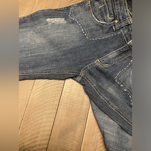 Leo Roma vintage embroidered distressed jeans - Picture 7 of 7